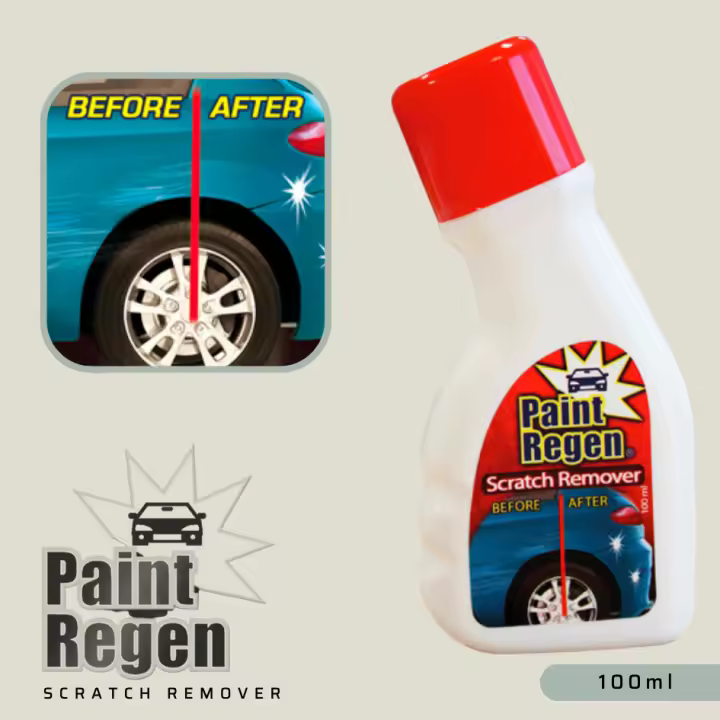 Reparador de arañazos Paint Regen, Fácil y rápido, 100ml, Removedor de arañazos de coche, para todo vehículo, Para todos los colores,  Suaviza los arañazos más profundos, Industex - 1