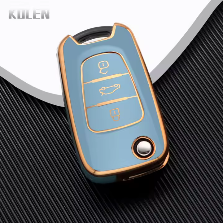 Funda De Llave De Coche De Moda TPU Para KIA Rio 3 Soul Optima Ceed K2 Cerato Sportage Hyundai Elantra Accent I20 Ix35 Cubierta Flip Para Automóvil - 1