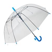 Paraguas Infantil Transparente Largo 50 cm Alto Material Plástico Estructura de Fibra 8 Varillas 68 cm Ancho - details 0