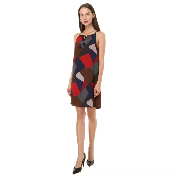 Vestido LA MORENA estampado con tirante fino - 1