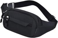 Bolsa de cintura, impermeable 4 bolsillos con cremallera Fanny Pack corriendo cintura Pack bolsa ajustable cinturón Waistpacks para al aire libre correr maratón gimnasio ciclismo - details 0