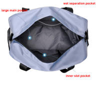 Mochila Deportiva Grande Para Mujer Bolsa De Mano Fitness Natación Yoga Gimnasio Viaje Con Bolsillo Para Zapatillas Secado Secado Y Humedal Nylon 36-55L - details 7