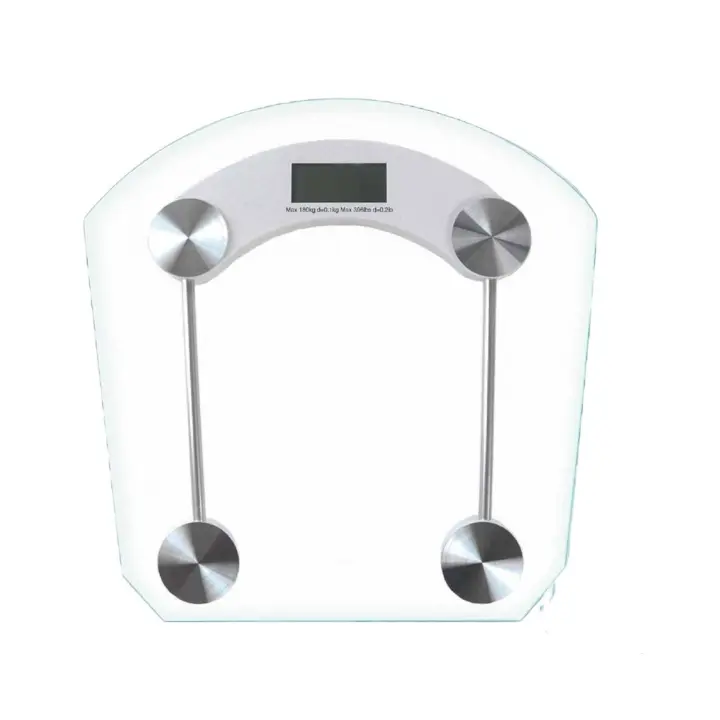 Báscula Digital de Baño SANDA KG/LBS Vidrio Templado - 1