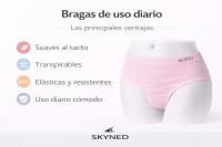 Pack 6 Bragas Mujer Sin Costuras Invisibles · Ropa Interior Microfibra Tallas Grandes STV · Lencería Seamless Corte Láser - details 3