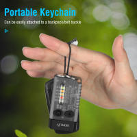 BORUiT V10 Linterna De Cadena EDC Recargable Tipo-C Con Luz UV Y Magnetismo Para Camping Y Pesca Resistente Al Agua Luz LED De 1000 Lumen Material De Aluminio Negro - details 10