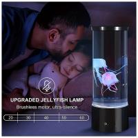 Lámpara De Noche LED Cambio De Color Juguete Acuario Mini Acrílico Simulación De Medusa Decorativa USB Regalo Para Niños - details 2