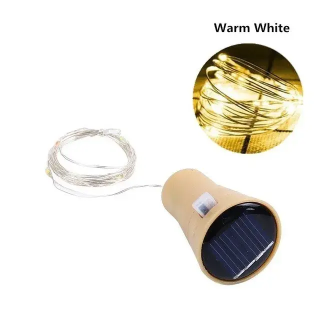 Cadena de Luz Solar para Botella de Vino 20 LED - 1