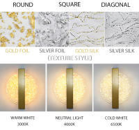 Lámpara De Pared LED De Acrílico Luces De Interior Modernas Sconce 10W Para Dormitorio Y Sala De Estar Luz De Noche AC85-265V - details 2