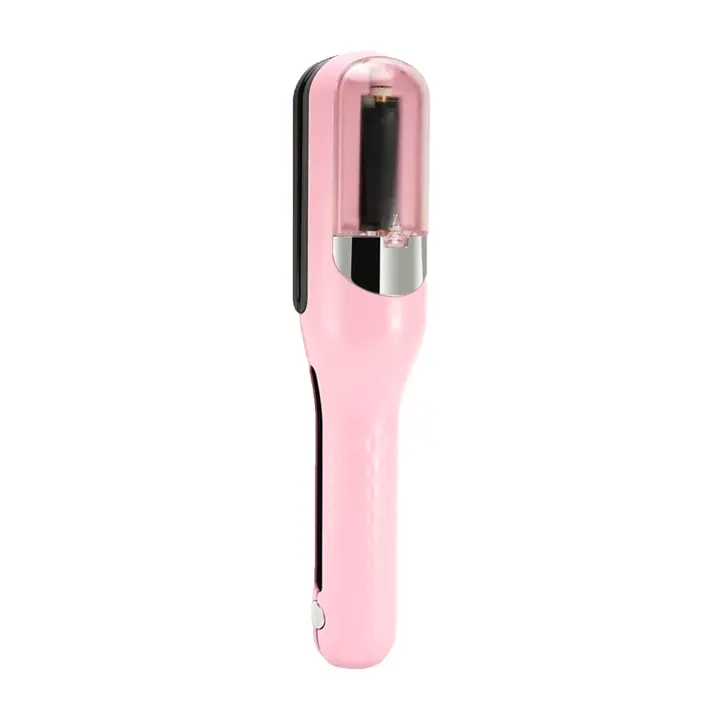 Recortadora Eléctrica de Puntas Abiertas con Batería Recargable Tipo C, Diseño Portátil y Cuidado Blue Ray del Cabello - Interruptor Automático para un Corte Seguro y Preciso, Peine de Doble Cara para un Cabello Perfecto (Color Unico Negro) - 1