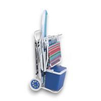Carro de Playa Convertible en Mesa - Azul | Karawan - details 0