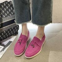 Zapatos De Mujer Estilo Británico Planos Con Cordones De Primavera Y Otoño Talla Grande Suela Suave Comodidad Para Trabajar - details 5