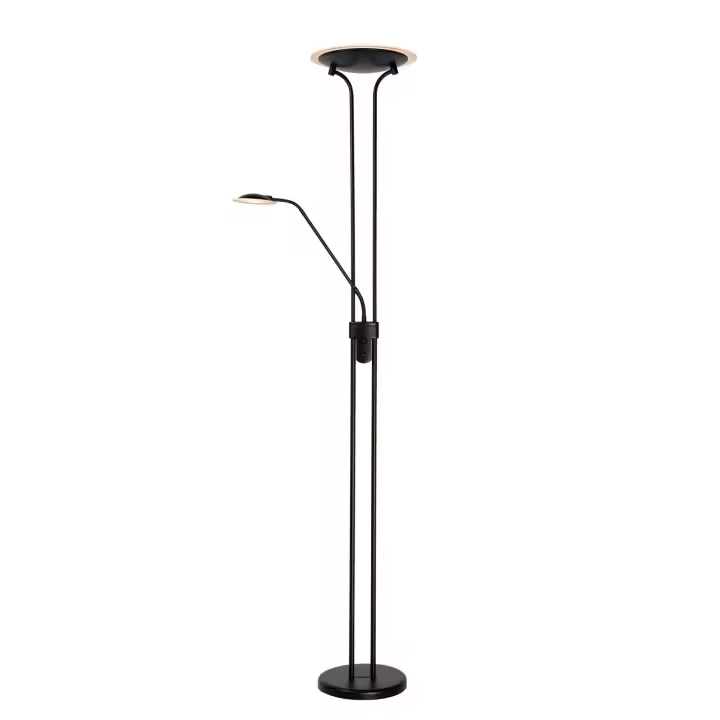 Lucide CHAMPION-LED - Lámpara de lectura - Ø 30 cm - LED Regul. - 3000K - Negro - 1