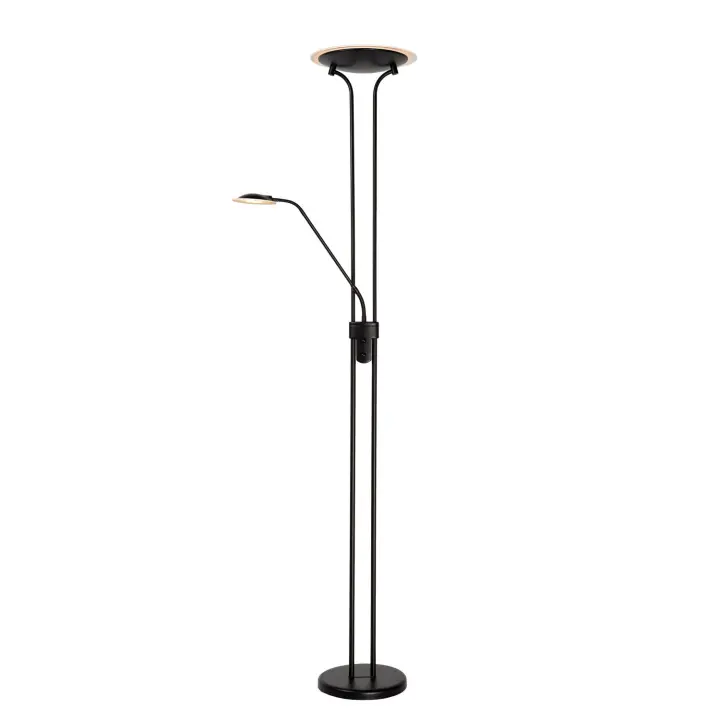Lucide CHAMPION-LED - Lámpara de lectura - Ø 30 cm - LED Regul. - 3000K - Negro - 1