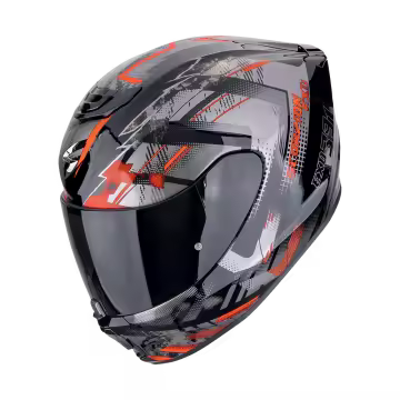Casco Scorpion EXO-391 CLUTTER Negro-Rojo 22.06 139-480-24 - 1