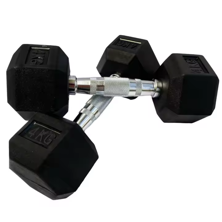 OZIO FITNESS Mancuernas Hexagonales 4 kg (par) Fitness Musculación - 1