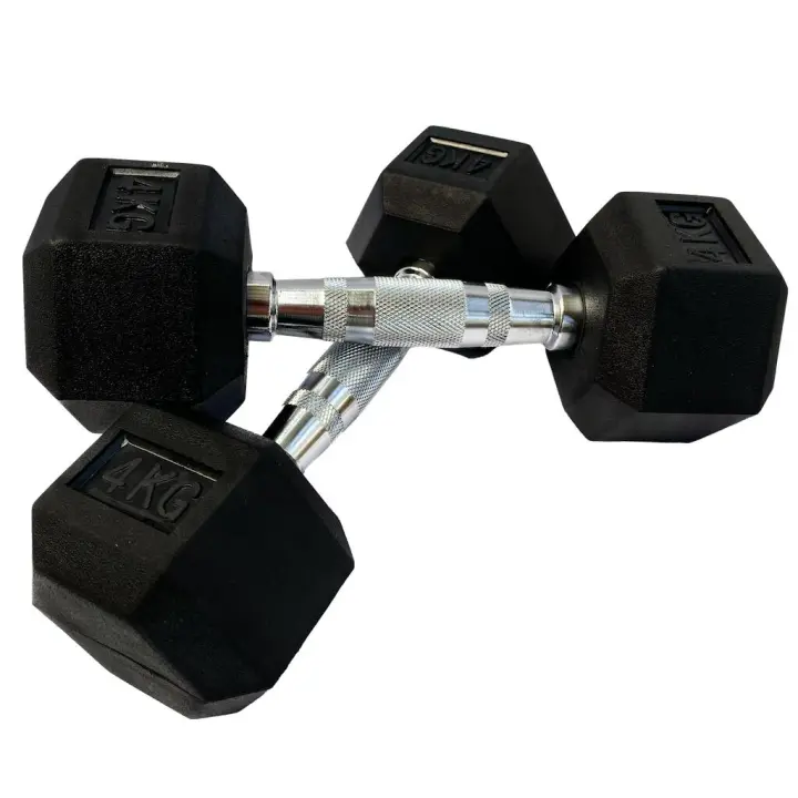 OZIO FITNESS Mancuernas Hexagonales 4 kg (par) Fitness Musculación - 1