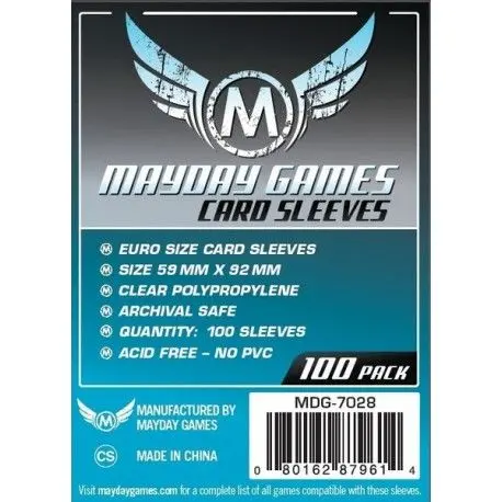 Fundas Mayday Games TamaÃ±o Standard European 59 x 92 mm - 1