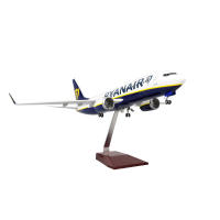 Modelo De Avión B737-800 RYANAIR a Escala 1:85 En Resina Con Base Y Picos De Aterrizaje Juguetes Miniatura Para Niños - details 7
