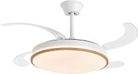 Ventilador de techo COSMOS with Luz LED | Motor DC Silencioso | Función de Verano e Invierno | 6 velocidades | Programable | Palas retráctiles | Control Remoto | Blanco-Taupe - details 0
