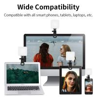 Mini LED Light Para Auto Fotos Y Videos Con Clip Para iPad Y Móviles Luz De Relleno Portátil Para Fotografía Y Videografía - details 7