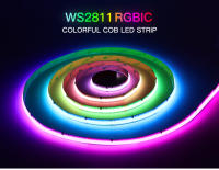 Tira De LED Flexible RGB IC Addressable 12V WS2811 Dream Color COB Con 576 LEDs/m Alta Densidad Para Decoración De Paredes - details 0