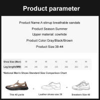 Sandalias Para Hombre Estilo Nuevo Slip-on Transpirables Con Suela Gruesa Y Ligera Zapatillas Casuales De Malla Sandalias Holgadas - details 22