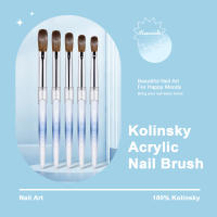 Cepillo De Uñas De Acrílico Kolinsky De Alta Calidad Con Mango De Madera Herramientas De Dibujo Para Manicura Y Gel De Constructivo - details 1