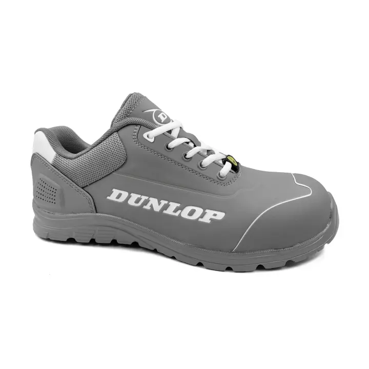 Calzado de seguridad Dunlop MATT GREY, S3- SRL, puntera en fibra de vidrio ligera, transpirable, anti magnética. S3+SRL+ESD puntera anti-golpes, plantilla anti-perforación, suela anti-deslizante, zapatilla de seguridad para el trabajo, cómodo y ligero. - 1