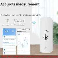 Sensor De Temperatura Y Humedad Zigbee WiFi Tuya Monitoreo Remoto Por App Para Hogar Inteligente Compatible Con Alexa Y Google Assistant - details 4