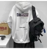 Sudadera De Moda Para Hombre Cuello Alto Casual Estampado Kawaii Hip Hop Estilo Harajuku Oversized Para Otoño Primavera - details 7