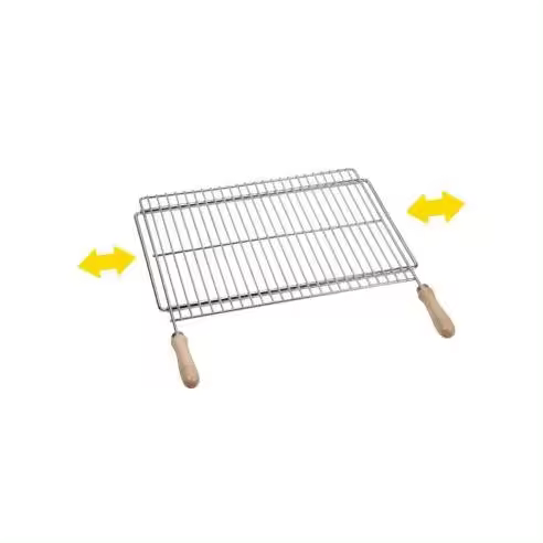SAUVIC Parrilla Extensible 70x40cm Acero Zincado SAUVIC - 73813 Parrilla extensible Complementos para Cocina y Barbacoas Parrilas - 1