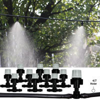 Sistema De Riego Automático Portátil 10-20M Con Rojellones De Niebla Misting Para Jardín Con Conector De Tee 4/7mm Para Patio - details 1