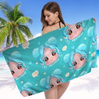 Toalla De Playa Grande Para Niños K-Karol G Manana Sera Bonito Toalla De Baño Y Piscina Absorbente Microfibra Cartoon Summersoft Para Natación - details 9