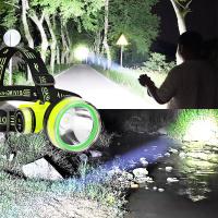 Lámpara De Cara Profesional Para Escuba 2024 Con Luz LED De Alta Potencia 500M IPX8 Submarina Para Pesca Y Rescate Recargable Tipo-C - details 3