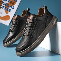 Zapatos Casuales Para Hombre De Color Sólido Y Moda Portátiles Cómodos Planos Antideslizantes Y Resistentes Al Desgaste Deporte Con Suela De Cuero Viscosa Talla Verdadera - details 15