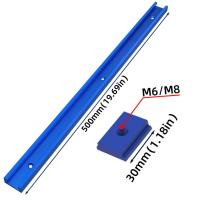 Juego De Herramientas Para Trabajar Madera FNICEL T30 Track T-Slider T Slot Miter Jig 50cm Guía De Angulo Para Mesa De Sábanas Y Router DIY - details 0