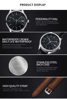 Reloj De Pulsera Deportivo Casual Para Hombres YAZOLE Marca De Lujo Cuero Quart Movimiento Reloj Montre Homme Resistente Al Agua - details 11