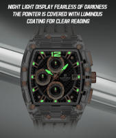 Reloj De Pulsera Deportivo Para Hombre NAVIFORCE Con Cronógrafo Multifunción Resistente Al Agua 5ATM Correa De Silicona Moda Casual - details 12