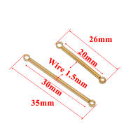10pcs Conectores De Barra De Acero Inoxidable 20mm 30mm Color Oro Para Creación De Joyas Pendientes DIY Y Collares Componentes - details 0