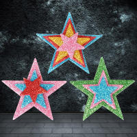 100pcs Pegatinas De Espuma Adhesiva Brillantes Para Niños Estrellas Y Corazones Para Manualidades Y Proyectos Escolares - details 6