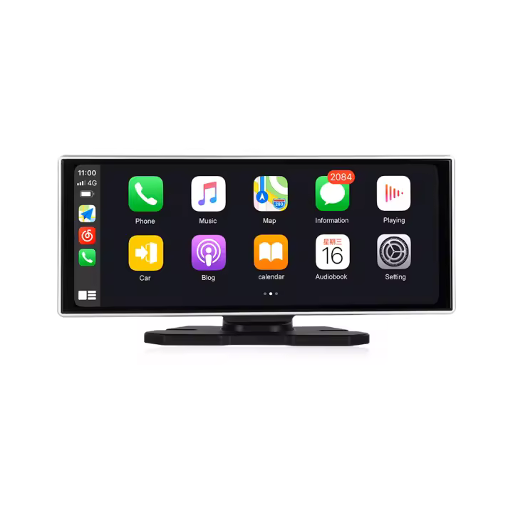 Reproductor Multimedia Para Coche Universal 11.26 Pulgadas Pantalla Táctil WiFi FM AUX Carplay Inalámbrico Android Auto DSP - 1