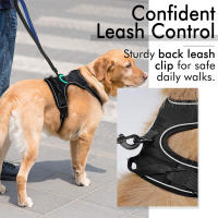 Harnés Para Perros Con Reflectivo Ajustable Y Padded Cómodo Para Caminar Fácilmente Sin Ahogar Vestido De Servicio Ideal Para Actividades Al Aire Libre - details 7