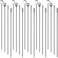 20Pcs/pack Palillos De Cocktail De Acero Inoxidable Reutilizable Herramientas De Barra Para Olivas Y Aperitivos - details 3