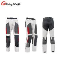 Pantalones De Motocicleta Para Hombre Verano Transpirables Protección Profesional Con Sobrevisor Impermeable Y Protetores De Rodilla Removibles - details 1