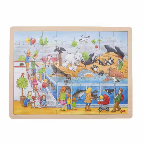 Puzzle visita zoologico 48 pzs - 1