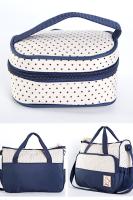 5pcs-Mommy Bag, Bolso Chanante, maternidad, Bolso del viaje, capacidad Grande, Foreign Change, Correa de hombro ajustable, compartimentado, Bolsillo aislado, Paso de La Maleta - details 1