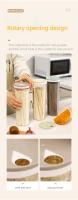 Contenedor De Alimentos Secos Transparente Plástico PP Para Cocina Nevera Granos Multicolor Caja De Fideos Sellado Juego De Botellas Canastillas - details 3