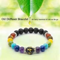 Pulsera De Los 7 Chakras 2pcs Para Hombres Y Mujeres Con Tarjeta De Significado Joyería De Hecho Natural Para Yoga Y Healing Regalo - details 1