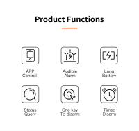 Sensor De Puerta Y Ventana WiFi ONENUO Control Inteligente Compatible Con Alexa Y Google Home Sensor Magnético De Contacto Para Hogar Inteligente - details 1