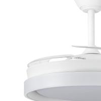 Akunadecor - Ventilador de techo modelo ECOBRIS motor DC 6 velocidades Tecnología Led 45W sistema CCT 4400 Lúmenes, Control remoto con temporizador, luz regulable en color e intensidad, Memoria motor inverter verano/invierno ultra silencioso. - details 1